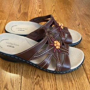 Clarks slip on sandal